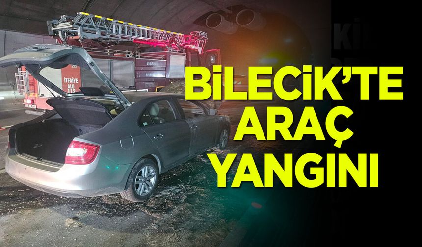 Bilecik'te Araç Yangını