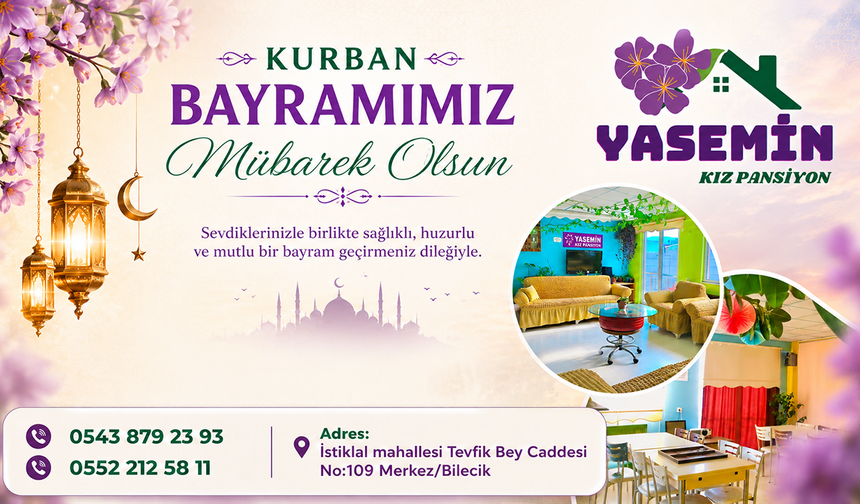 YASEMİN KIZ APART KURBAN BAYRAMI TEBRİĞİ