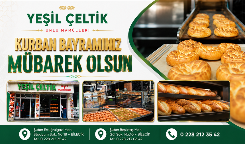 YEŞİL ÇELTİK KURBAN BAYRAMI TEBRİĞİ