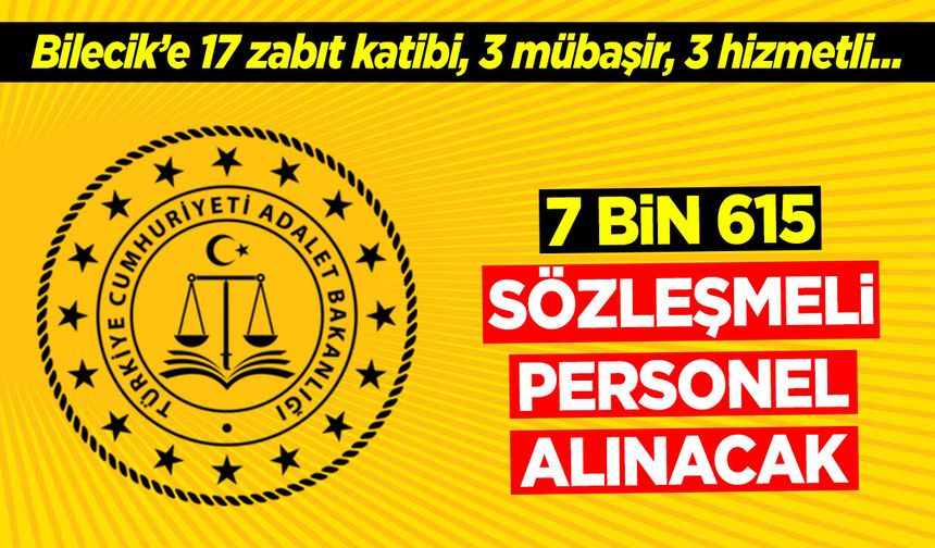 7 bin 615 Sözleşmeli personel alınacak