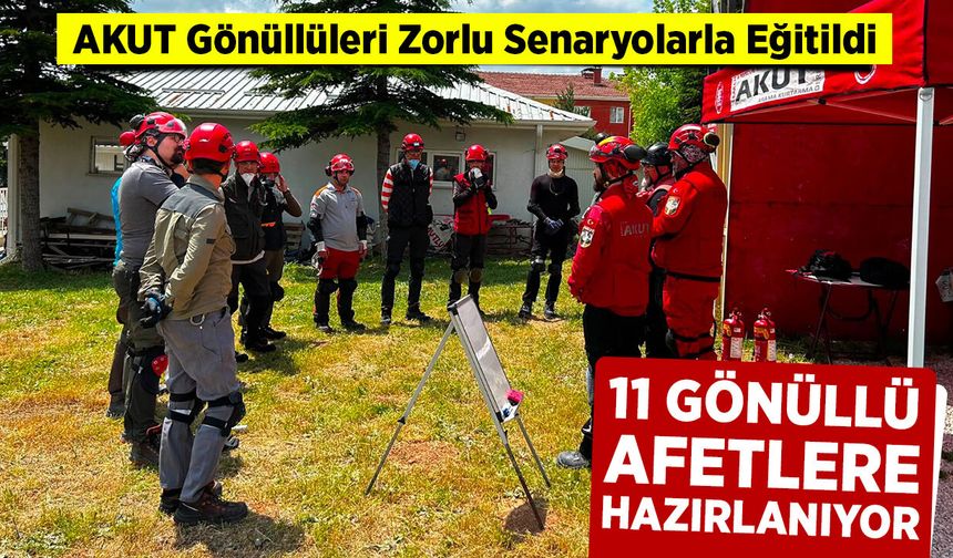 11 Gönüllü Afetlere Hazırlanıyor