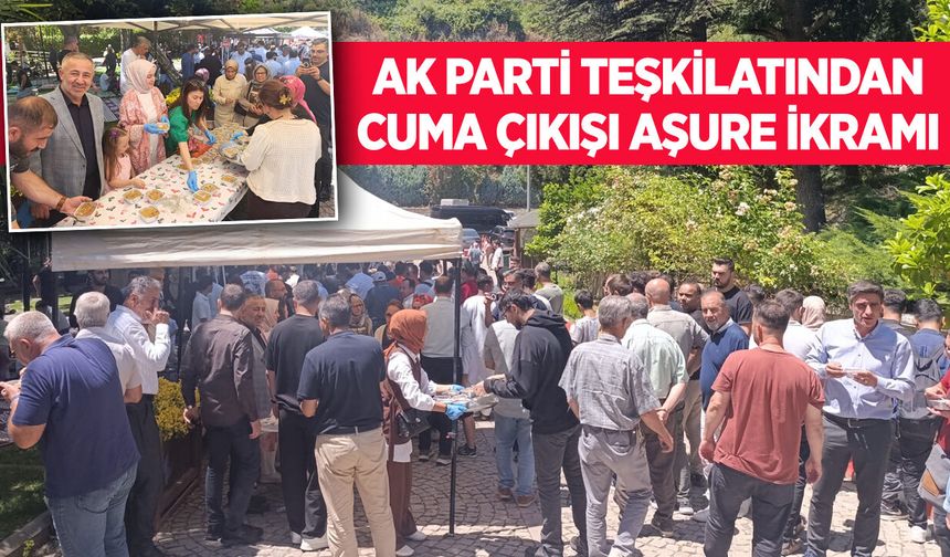 AK Parti Teşkilatından Cuma Çıkışı Aşure İkramı