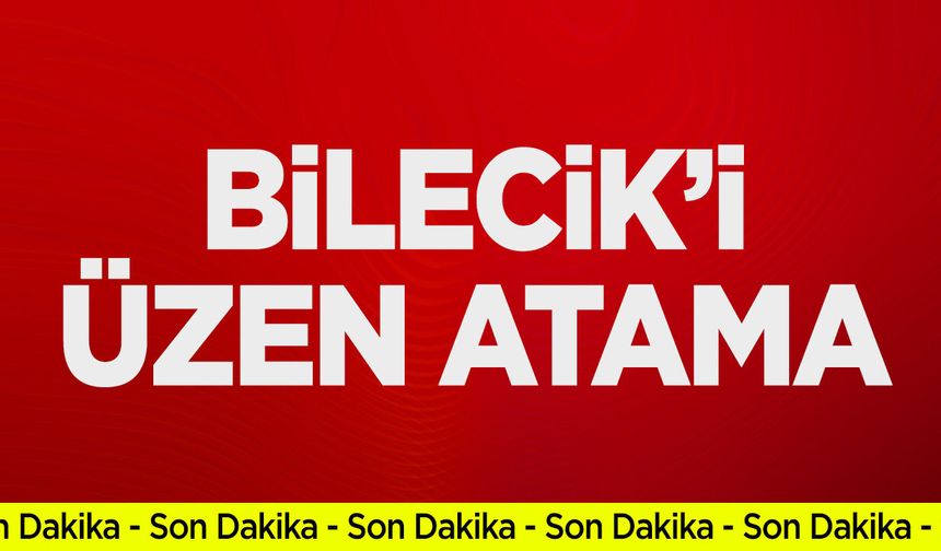 Bilecik'i üzen atama