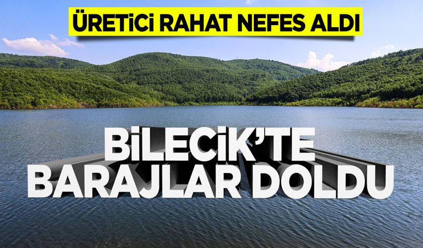 Bilecik'te Barajlar Doldu