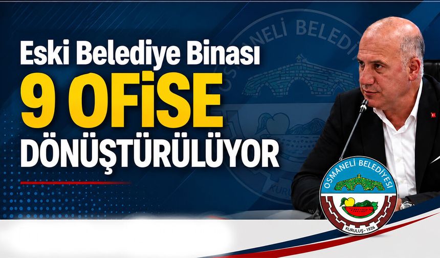 Eski Belediye Binası 9 Ofise Dönüştürülüyor