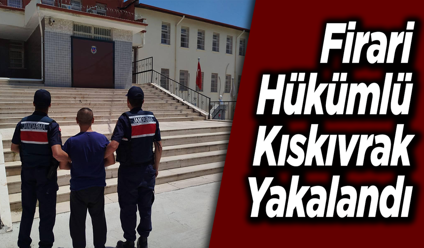 Firari Hükümlü Kıskıvrak Yakalandı