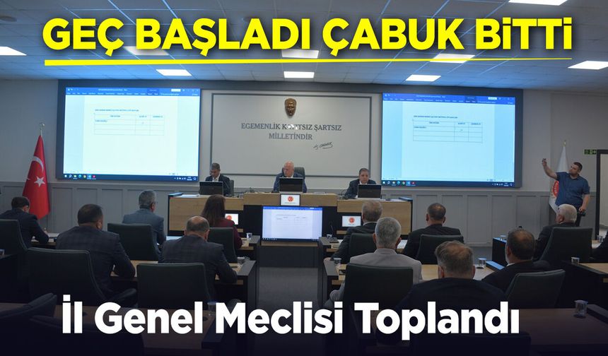 Geç başladı çabuk bitti!