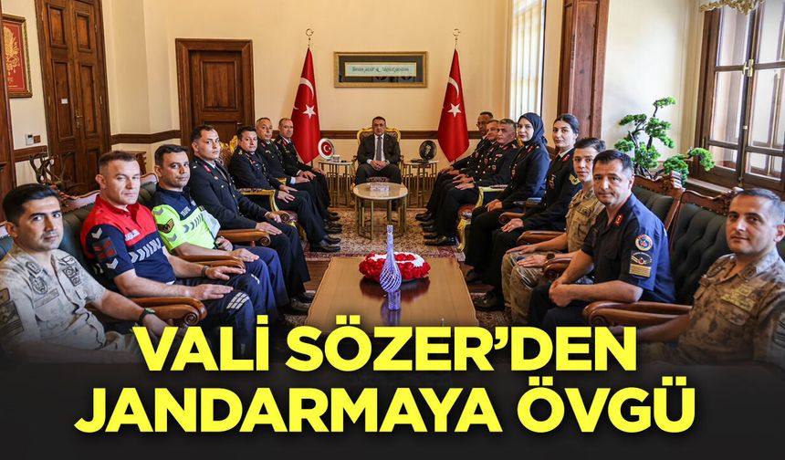 Vali Sözer'den Jandarmaya Övgü