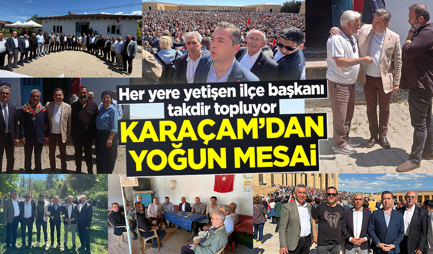Her yere yetişen ilçe başkanı takdir topluyor