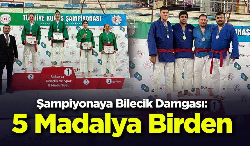 Şampiyonaya Bilecik Damgası: 5 Madalya Birden