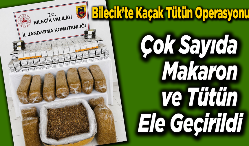Çok Sayıda Makaron ve Tütün Ele Geçirildi