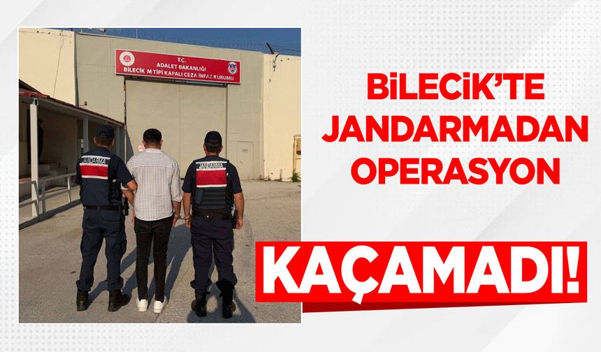 Jandarmadan kaçamadı