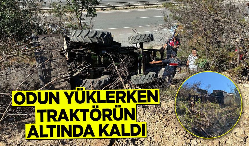 Odun Yüklerken Traktörün Altında Kaldı