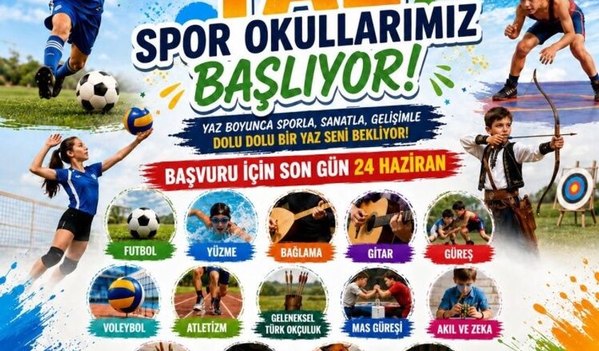 Söğüt’te Yaz Spor ve Sanat Okulları Başlıyor