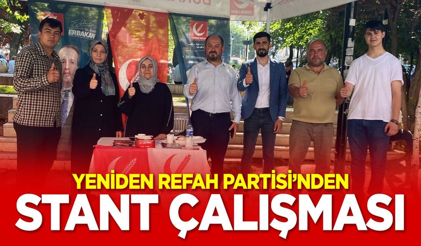Yeniden Refah Partisi’nden Bilecik’te Stant Çalışması
