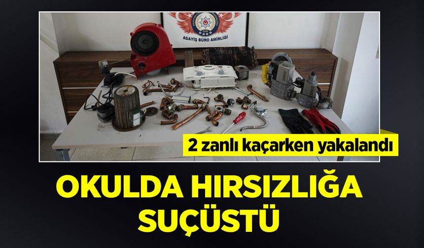 Bilecik'te Okulda Hırsızlığa Suçüstü: 2 zanlı kaçarken yakalandı