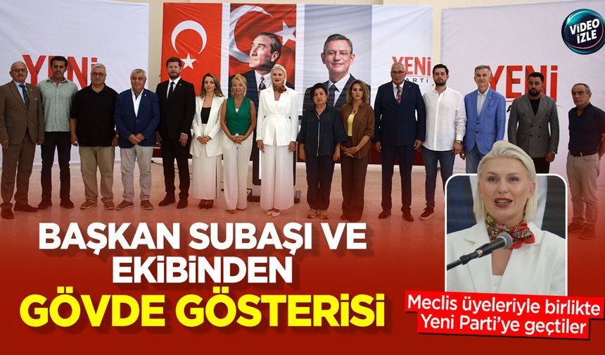 Başkan Subaşı ve ekibinden gövde gösterisi