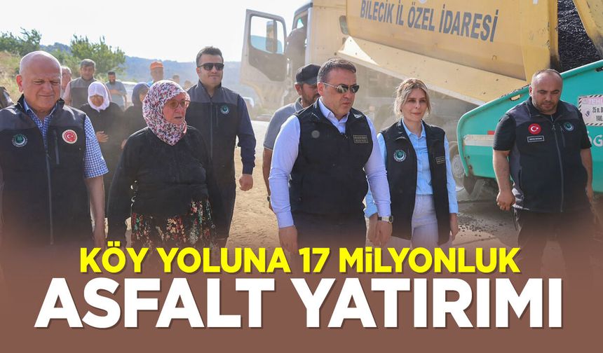 Köy Yoluna 17 Milyonluk Asfalt Yatırımı