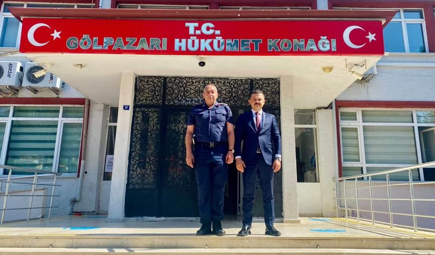 İl Jandarma Komutanı Vanlı'dan Gölpazarı Kaymakamı Titiz'e Ziyaret