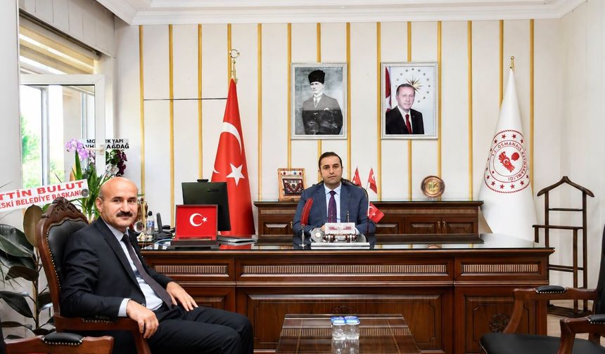 Müdür Öztürk'ten Kaymakam Yılmaz'a Hayırlı olsun ziyareti