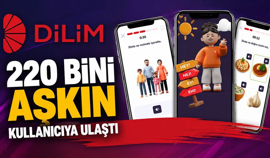"DİLİM" 220 Bini Aşkın Kullanıcıya Ulaştı
