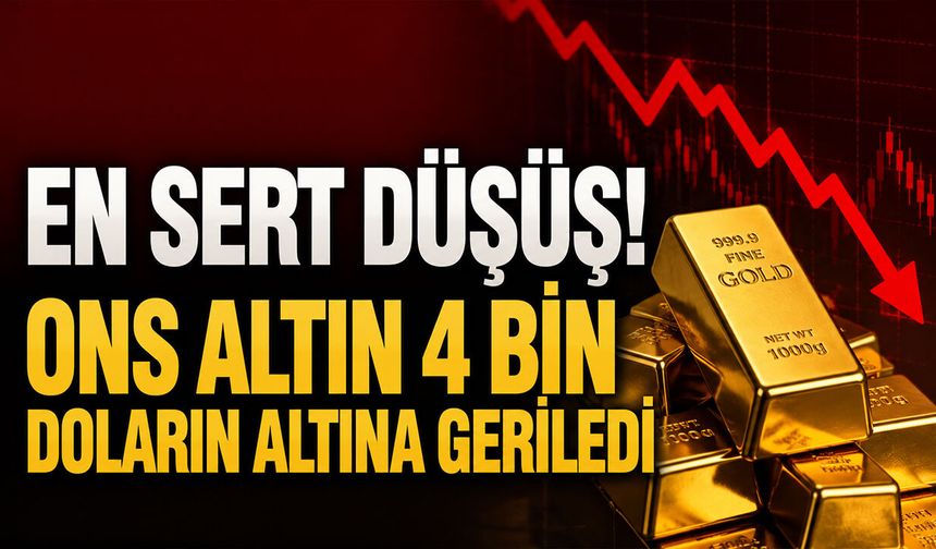 Altında En Sert Düşüş!