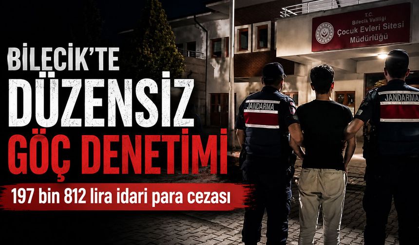 Bilecik'te Düzensiz Göç Denetimi: 197 bin 812 lira idari para cezası