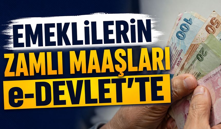 Emeklilerin Zamlı Maaşları e-Devlet’te