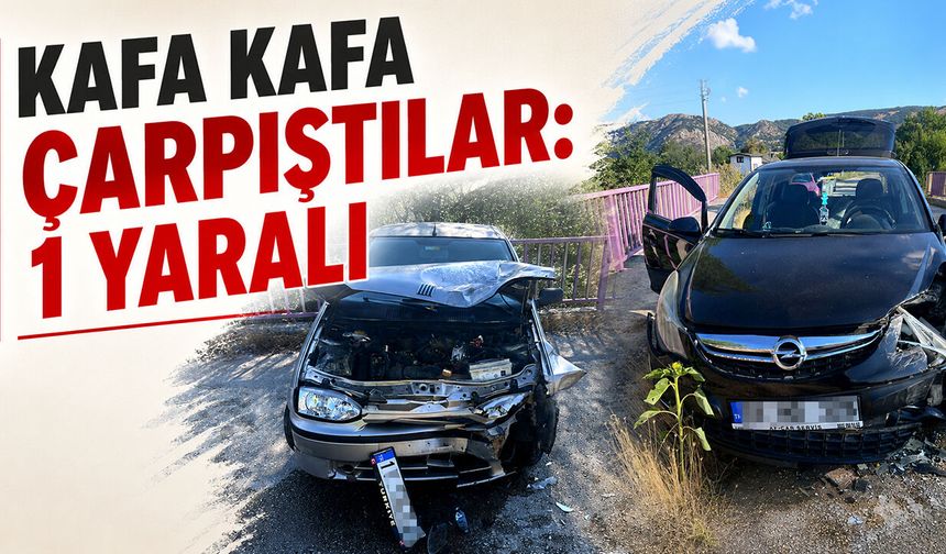 Kafa kafaya çarpıştılar: 1 yaralı