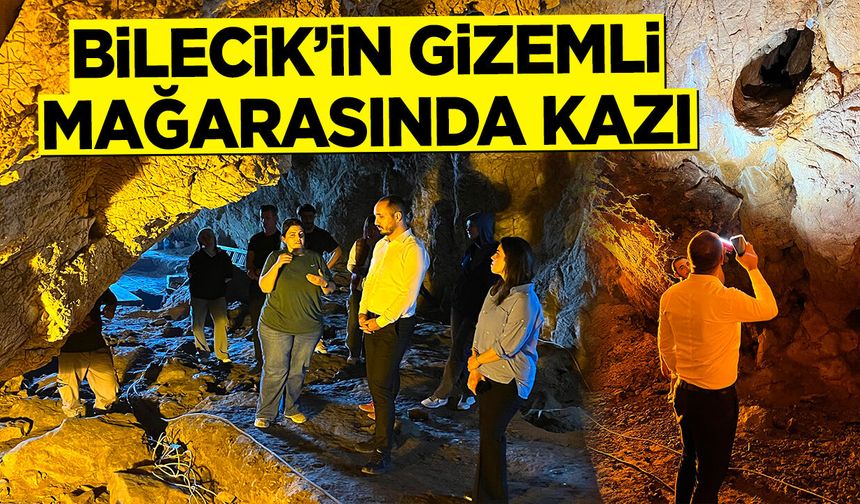 Bilecik’in Gizemli Mağarasında Kazı