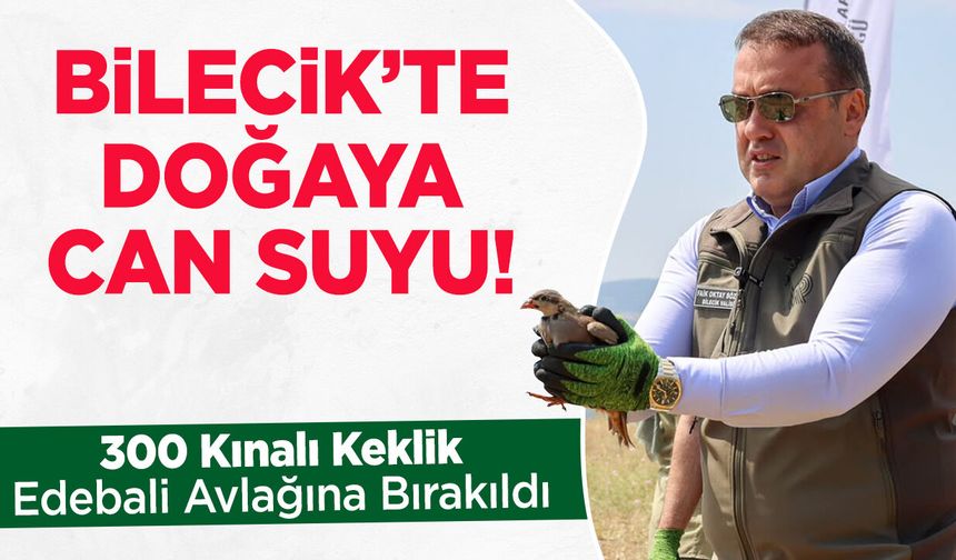 Bilecik’te Doğaya Can Suyu!