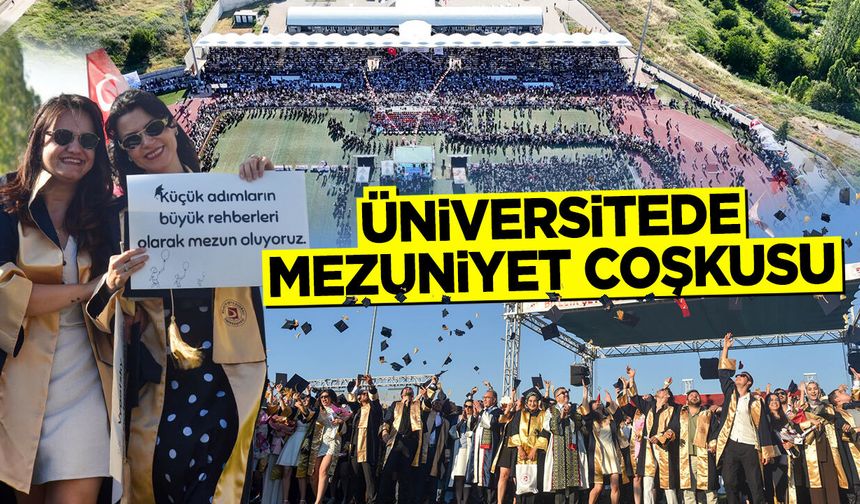 Üniversitede Mezuniyet Coşkusu