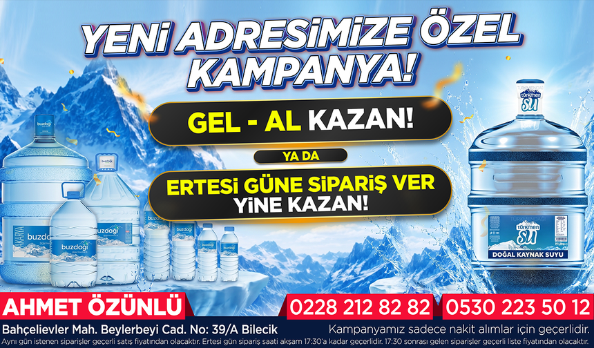 Bilecik'te Su Alacaklara Dikkat: Gel Al Kazan, Ertesi Güne Sipariş Ver yine kazan!