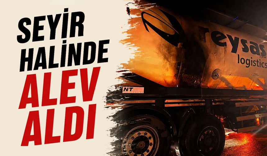 Bilecik'te Seyir halinde alev aldı