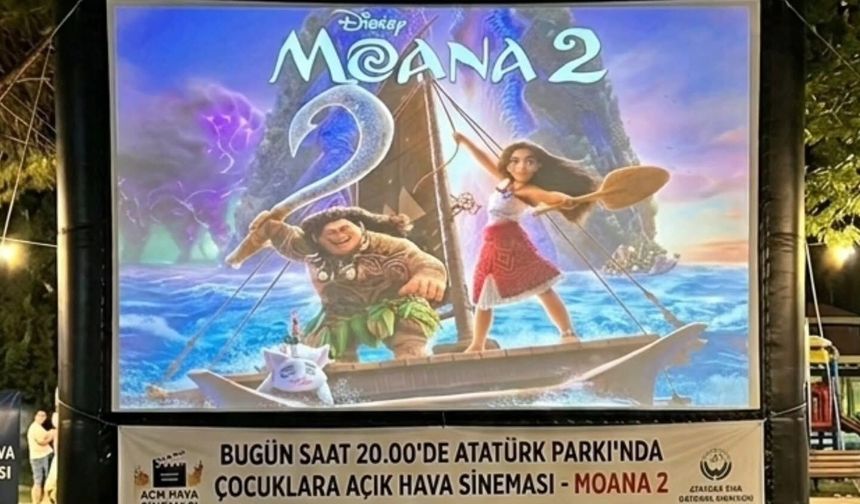 Bayırköy’de Açık Hava Sinema Keyfi Sürüyor: Bu Akşam Moana 2