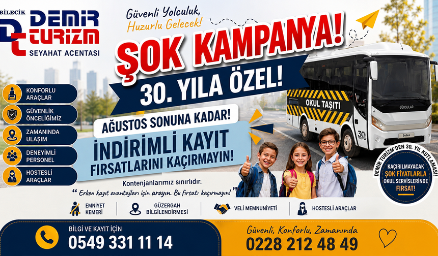 Demir Turizm’den 30. yıla özel öğrenci servisi kampanyası