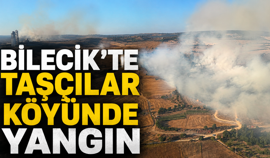 Bilecik’te Taşçılar Köyünde Yangın