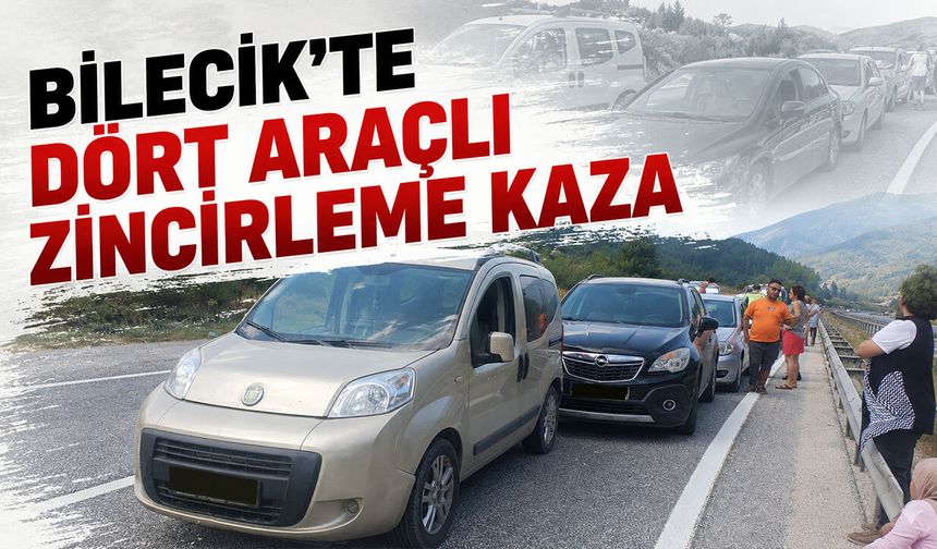 Bilecik'te Dört Araçlı Zincirleme Kaza