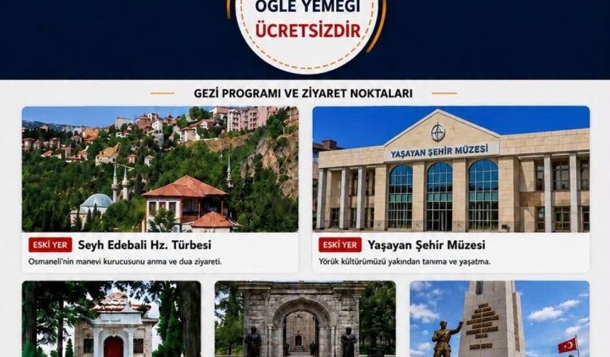 Osmaneli’de 60 Yaş Üstüne Tarih Gezisi