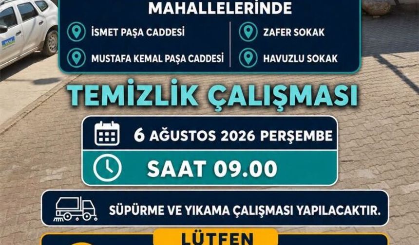 Osmaneli'nde Cadde ve Sokaklarda Temizlik Seferberliği