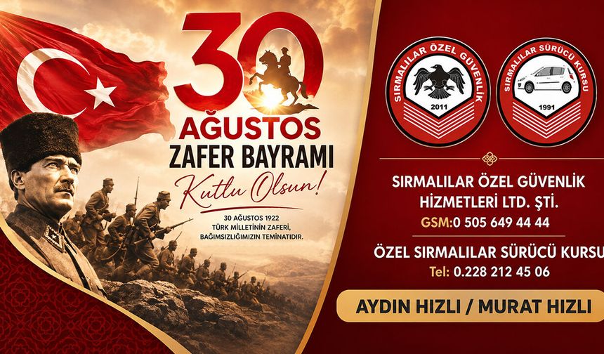 Sırmalılar  30 Ağustos Kutlama Mesajı