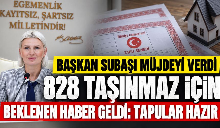 Başkan Subaşı Müjdeyi Verdi