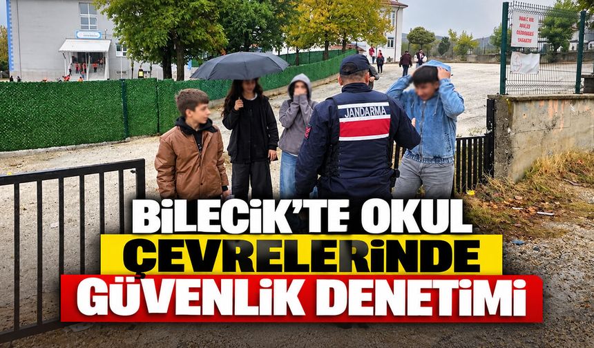 Bilecik’te okul çevrelerinde güvenlik denetimi