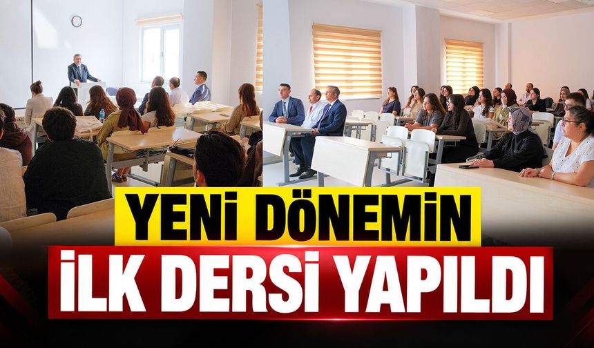 Yeni Dönemin İlk Dersi Yapıldı