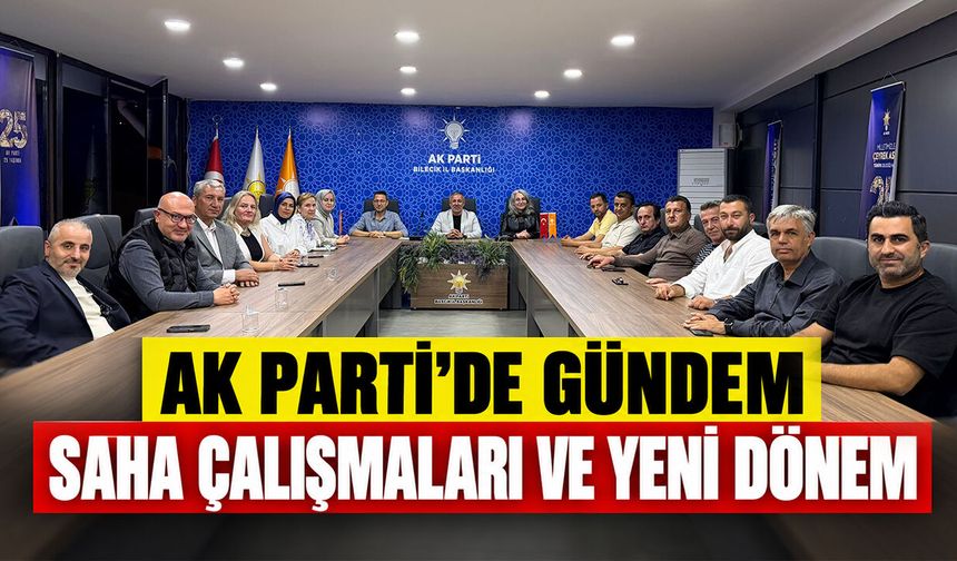 AK Parti'de Gündem Saha Çalışmaları ve Yeni Dönem