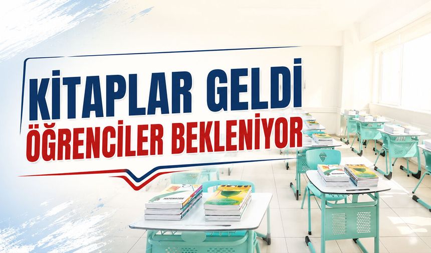 Kitaplar geldi öğrenciler bekleniyor