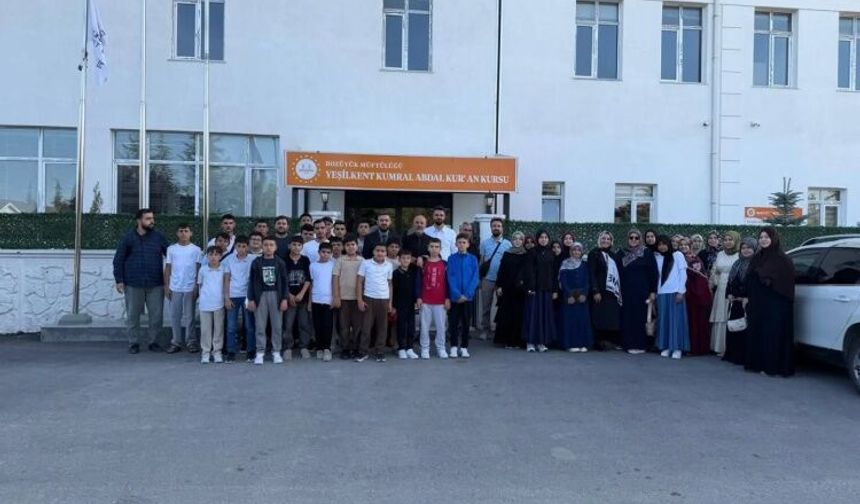 Mersin'den Bozüyük'e anlamlı Kur'an kursu ziyareti