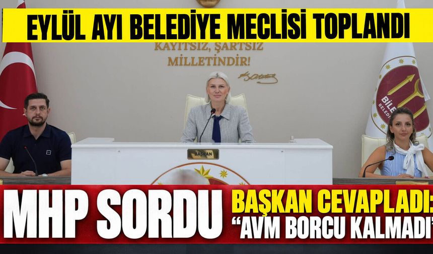 Eylül Ayı Belediye Meclisi Toplandı