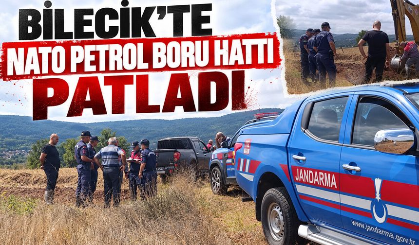 Bilecik'te NATO Petrol Boru Hattı Patladı
