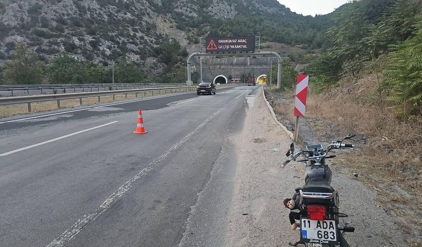 Osmangazi Tüneli Girişinde Motosiklet Kazası: 1 Yaralı